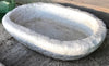 Pila de mármol blanco ovalada 60 x 40 cm.