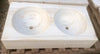 Fregadero de mármol 2 senos 91 x 50 cm