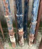 Arranques de escalera de hierro recuperados