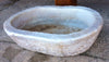 Lavabo antiguo de mármol ovalado 64 x 45 cm