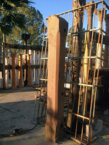 Columnas de madera de azobe