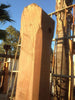 Columnas de madera de azobe.