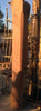 Columnas de madera de azobe.