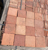 Suelos de barro rojizo 10 x 10 cm.
