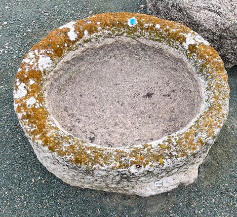 Pilón de piedra caliza redondo 53 cm