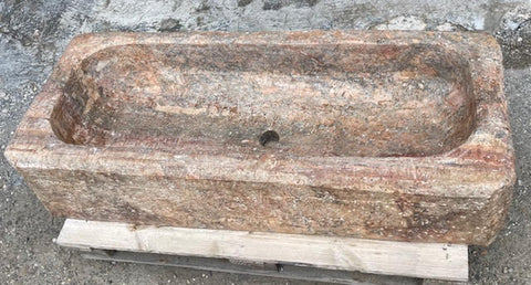 Pilon travertino rojo oscuro