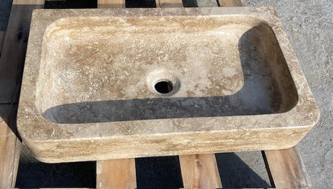 Lavabo de piedra travertino