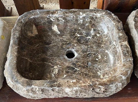 Lavabos de mármol emperador oscuro