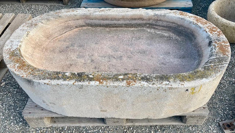 Pilon de piedra ovalado