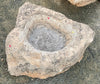 Piletas de rocas irregulares.