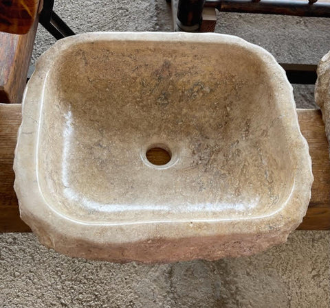 Lavabos de piedra travertino
