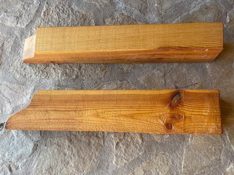 Canecillos de madera tratada