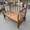 Banco de madera reciclado.