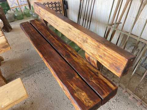 Banca de traviesas de tren