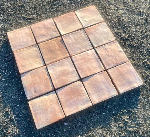 Suelo de barro artesanal 20 x 20 x 2 cm