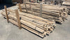 Vigas de madera redondas muy finas.
