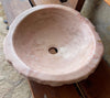 Lavabo de mármol rosa portugues.