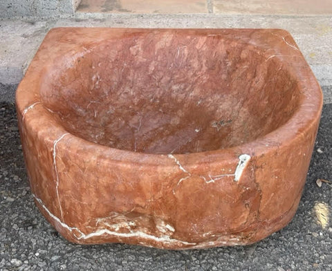 Lavabo mármol rojo