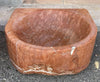Lavabo mármol rojo.