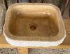 Lavabo de piedra travertino.