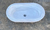 Lavabo ovalado de mármol 70 X 40 cm.