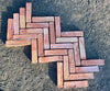Ladrillo de barro 25 x 6 x 3 cm.