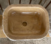Lavabo de piedra travertino.