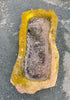 Pilón rectangular de piedra.