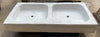 Lavabo mármol dos pozas 1,14 x 55 cm.