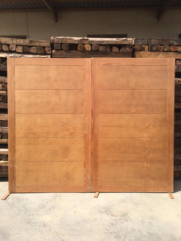 Puerta de madera corredera