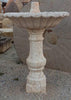 Fuente de piedra travertino pequeña.