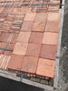 Suelos de barro rojizo 10 x 10 cm.