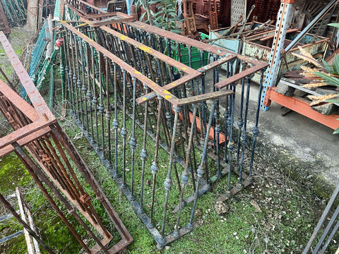 Balcones de hierro recuperados.