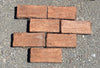 Ladrillo de barro antiguo rojo.