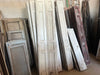 Contraventanas de madera recuperadas.