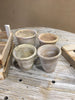 Macetas de barro.