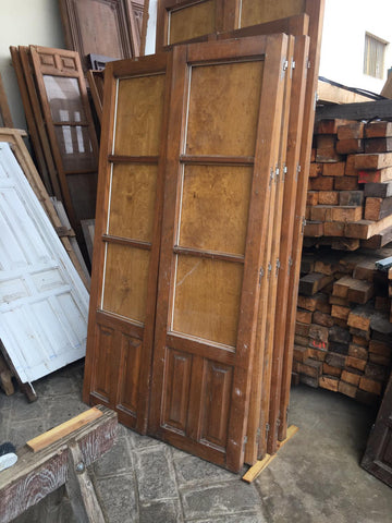 Puertas cristaleras con contraventanas