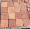 Suelos de barro rojizo 10 x 10 cm.