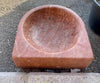 Lavabo mármol rojo.