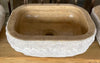Lavabo de piedra travertino.