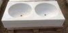 Fregadero de mármol de dos senos 100 x 51 cm.