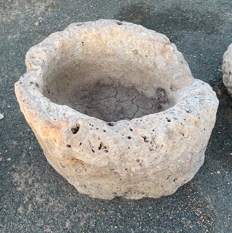 Pilón de piedra redondo 55 cm