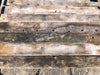 Partida de madera antigua de vagón de tren.