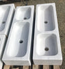 Lavabo mármol dos pozas 97 x 30 cm.