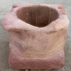 Brocal de pozo piedra roja.