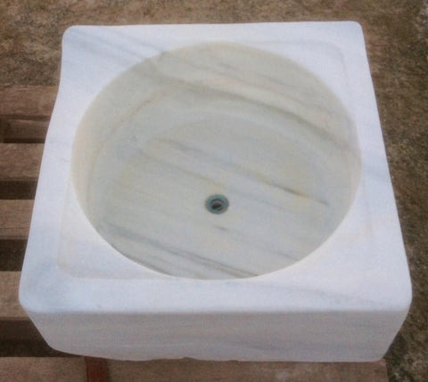 Lavabo de mármol 60 x 59 cm