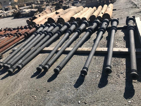 Farolas antiguas de hierro de fundicion