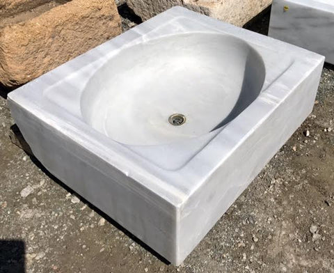 Lavabo antiguo de mármol 61 x 49 cm