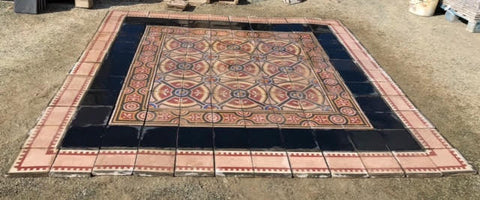 Alfombra baldosa hidráulica 2,40 x 2,40 metros