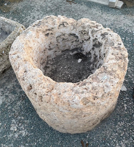 Pilón de piedra redondo 59 cm